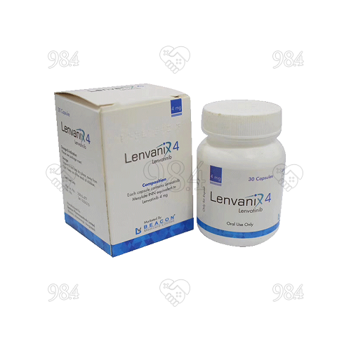Lenvanix 4mg 30 Capsules, Beacon Image